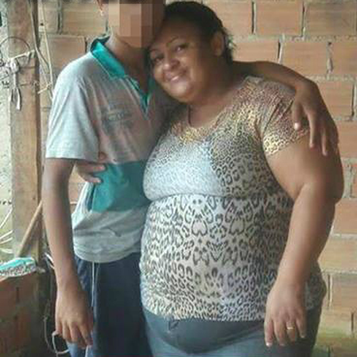 Andréia e o filho